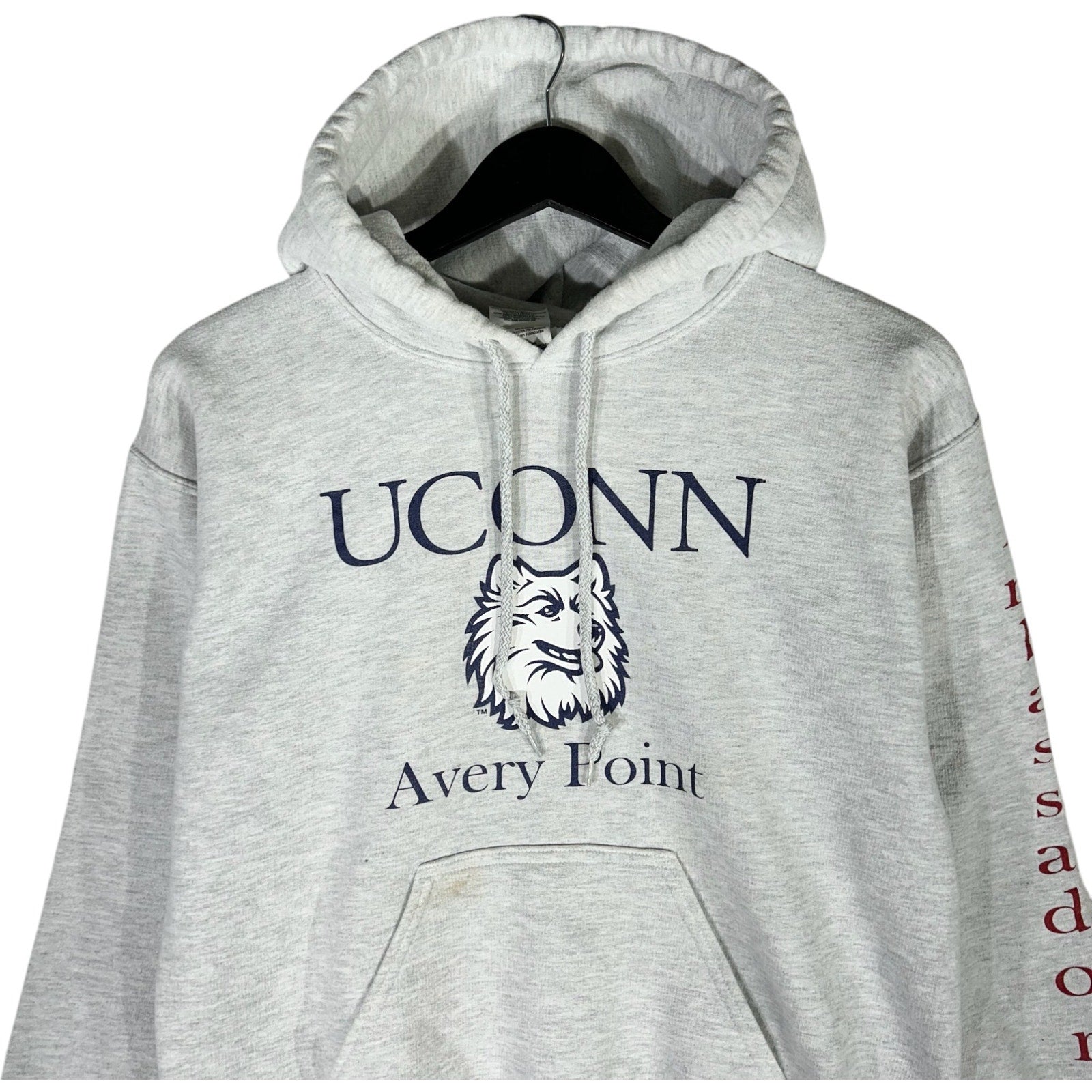 Collection of Uconn Avery Point Spell-Out Hoodie in a gallery layout