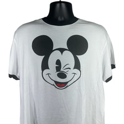 Collection of Disney Mickey Mouse Big Face Ringer Tee in a gallery layout