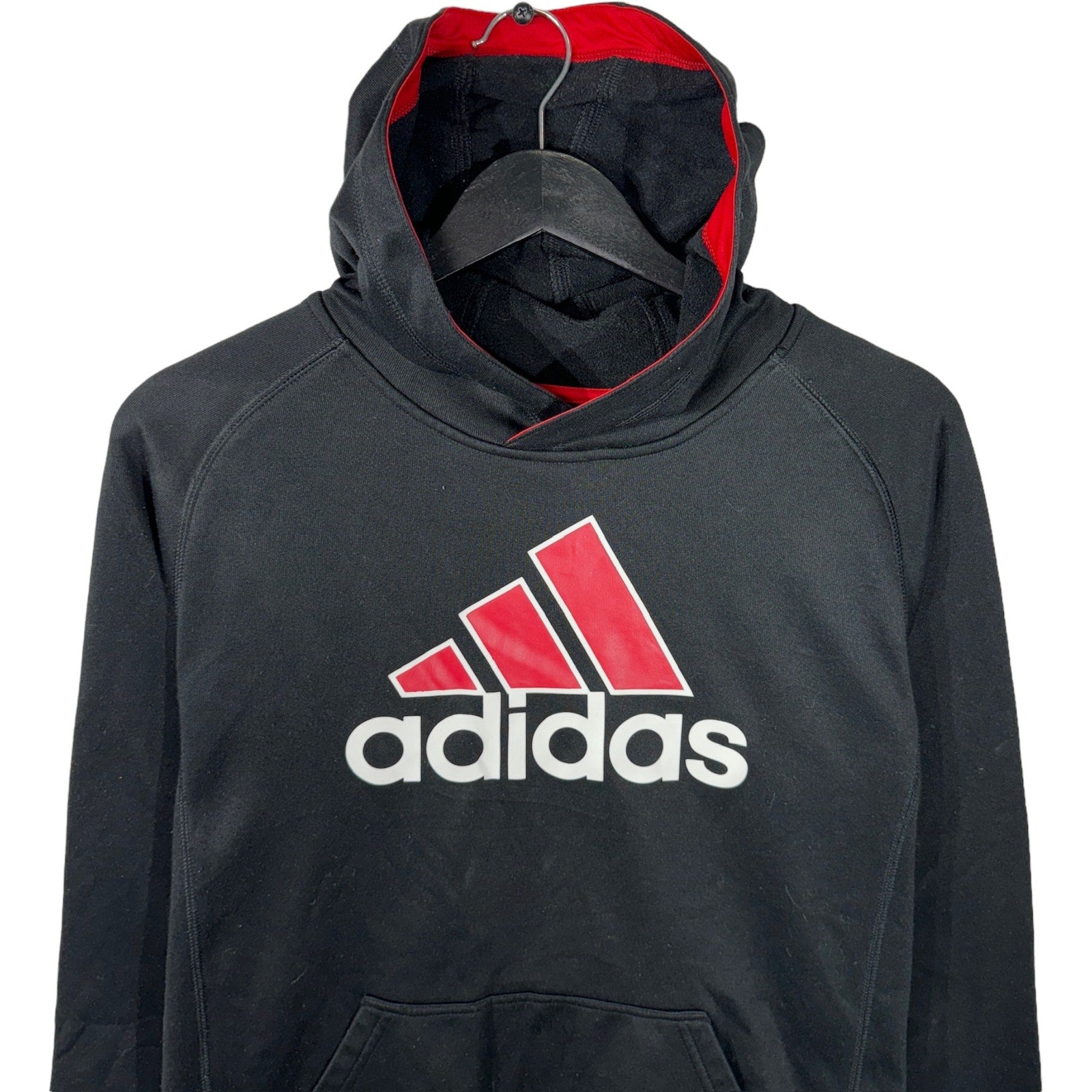 Collection of Adidas Embroidered Logo Pullover Hoodie in a gallery layout