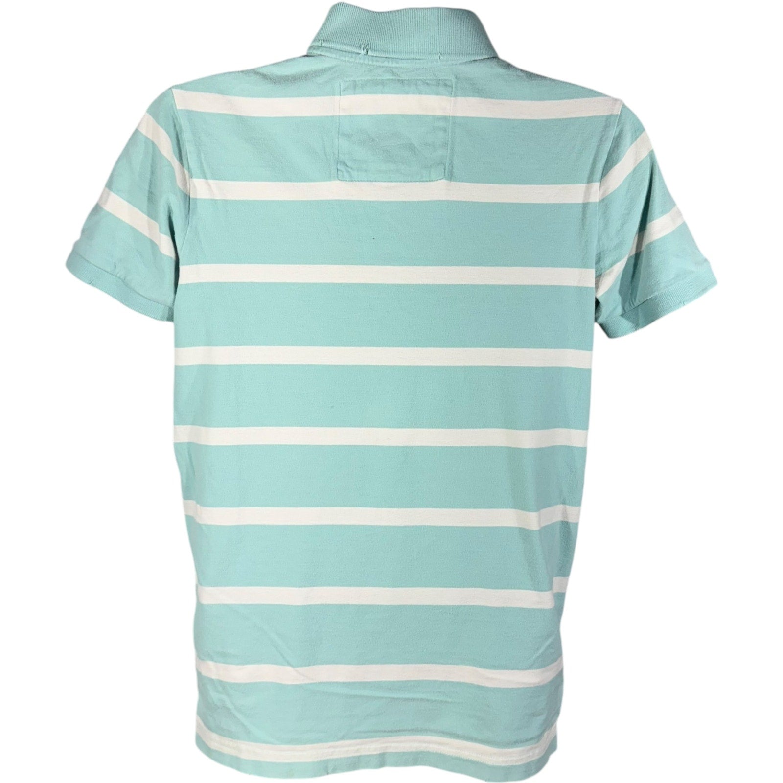 Collection of Abercrombie & Fitch Striped Short Sleeve Polo in a gallery layout