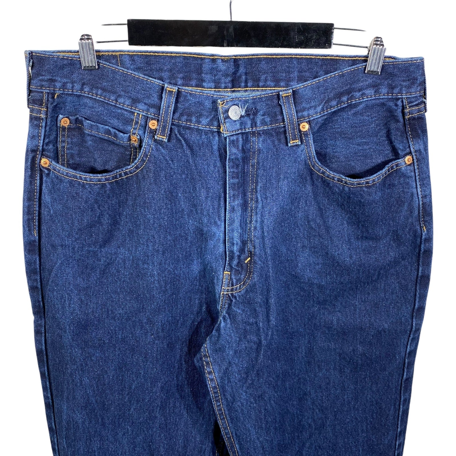 Collection of Levi's 550 Straight Leg Denim Jeans 36 x 30 in a gallery layout