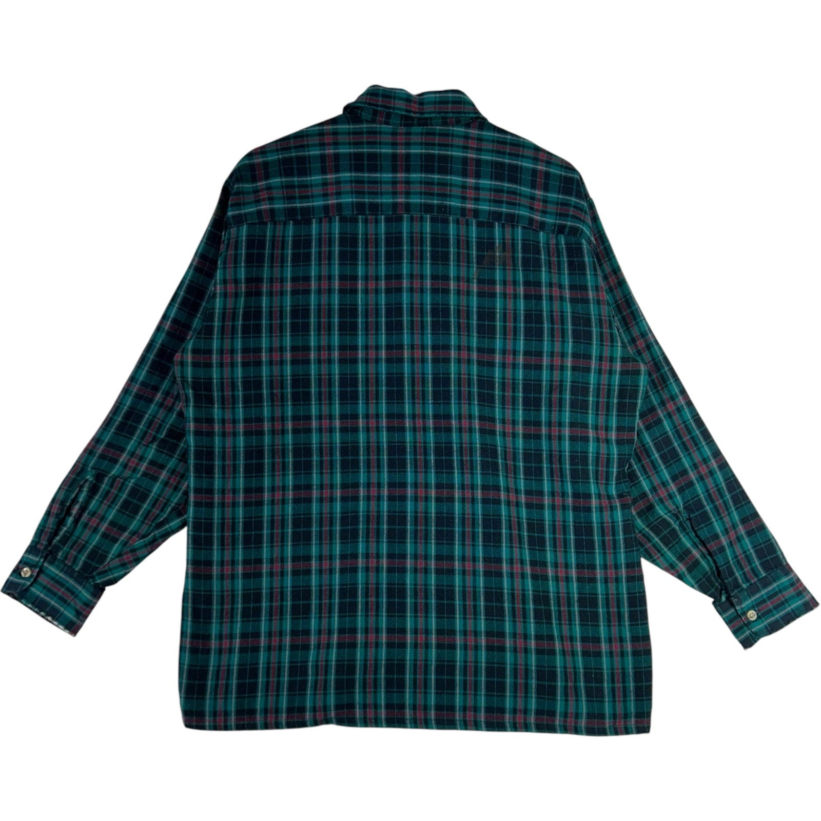 Collection of Van Heusen Winterweights Plaid Button-Up Flannel in a gallery layout
