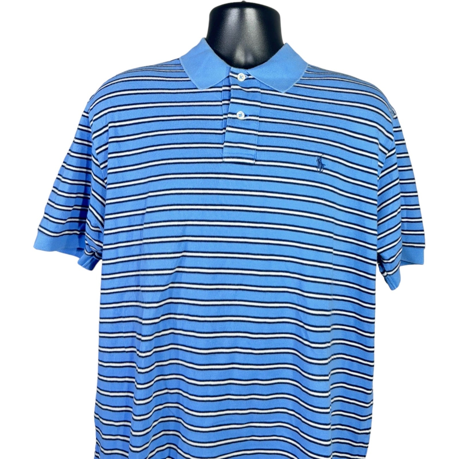 Collection of Polo Ralph Lauren Striped Short Sleeve Polo in a gallery layout