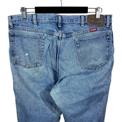 Collection of Wrangler Zip Fly Distressed Straight Leg Denim Pants in a gallery layout