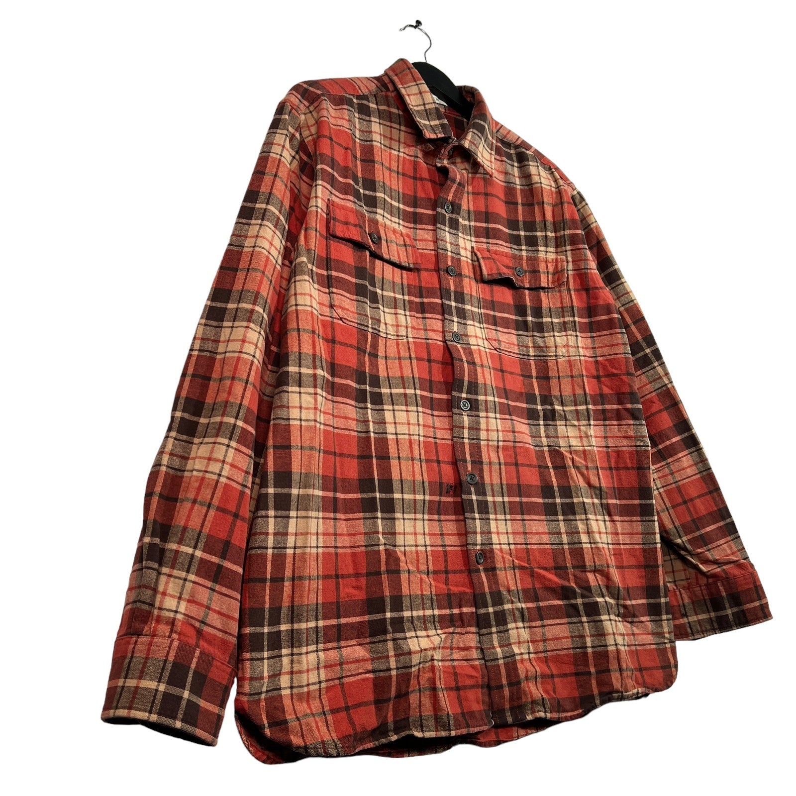 Collection of L.L. Bean Chamois Cloth Plaid Flannel in a gallery layout