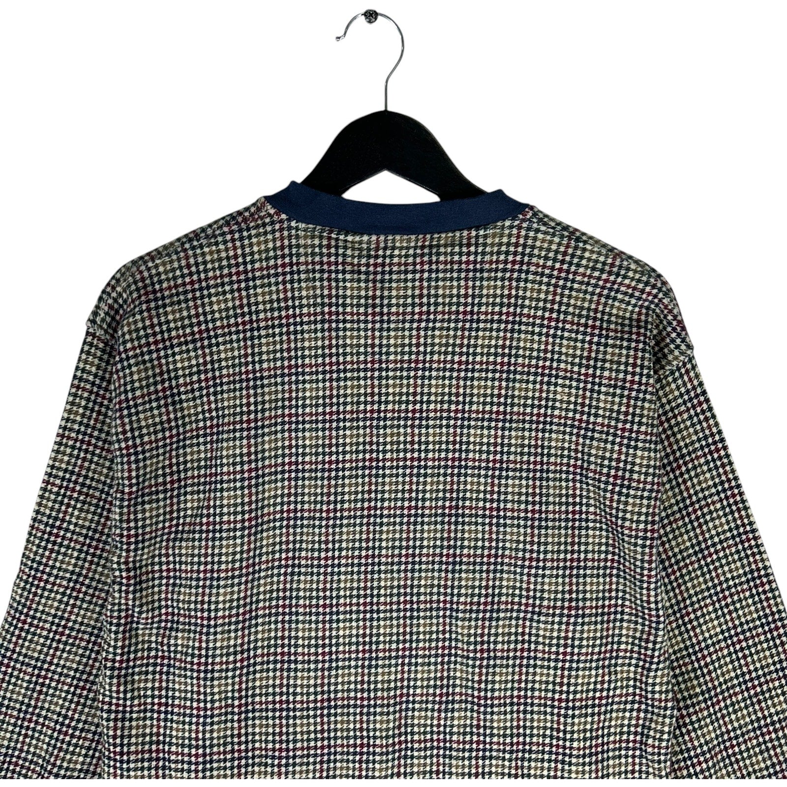 Collection of Chaps Ralph Lauren Plaid Henley Long Sleeve in a gallery layout