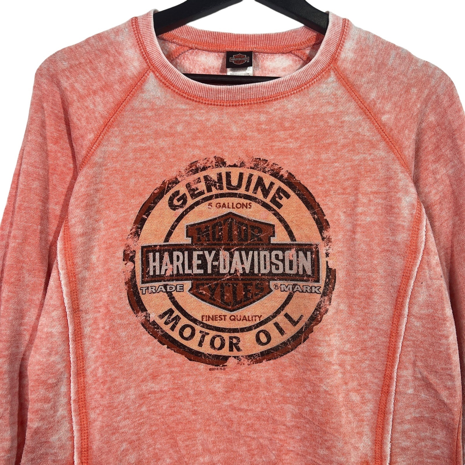 Collection of Harley Davidson Over Dyed Albany, New York Crewneck in a gallery layout