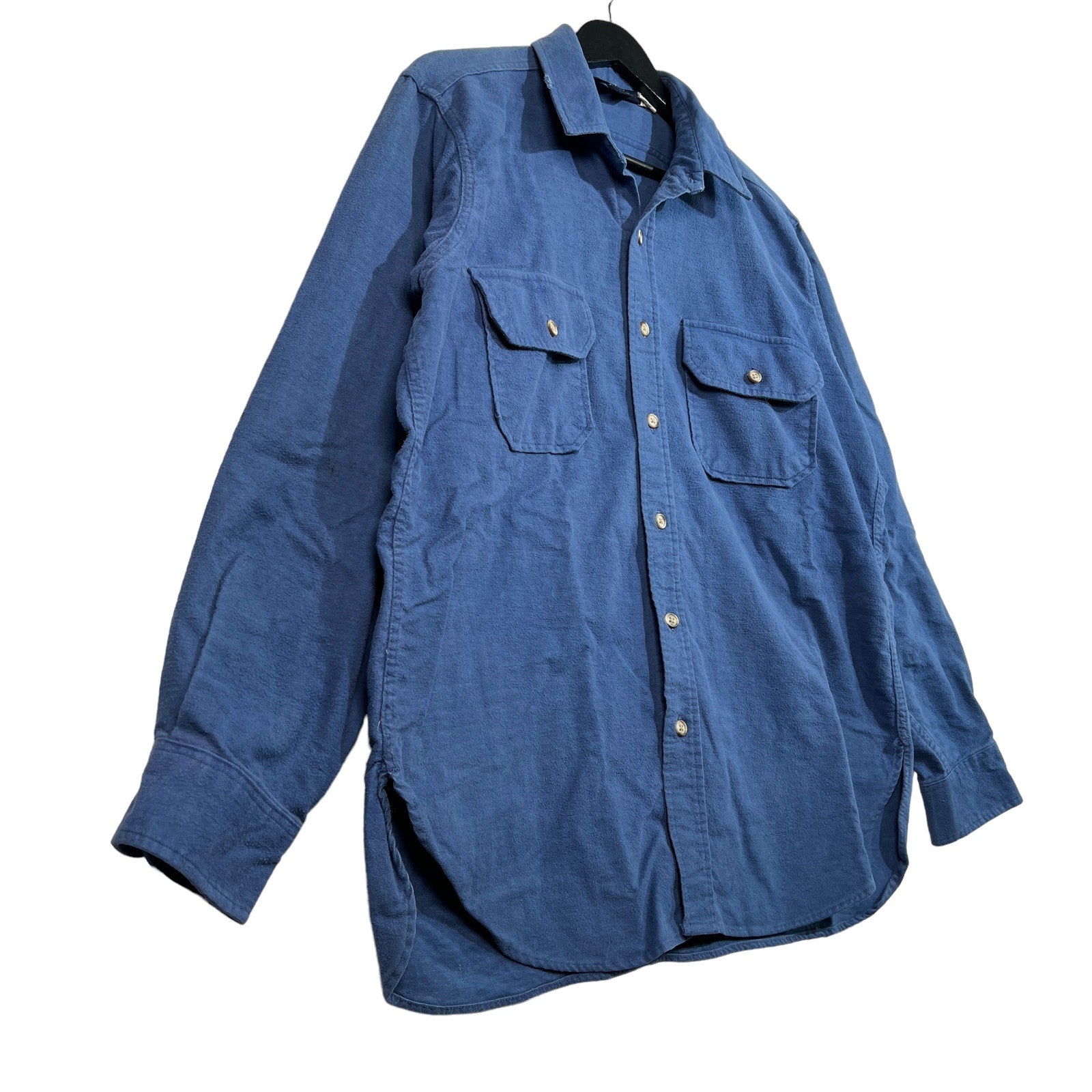 Collection of Vintage Woolrich Chamois Cotton Button Up Flannel 90s in a gallery layout