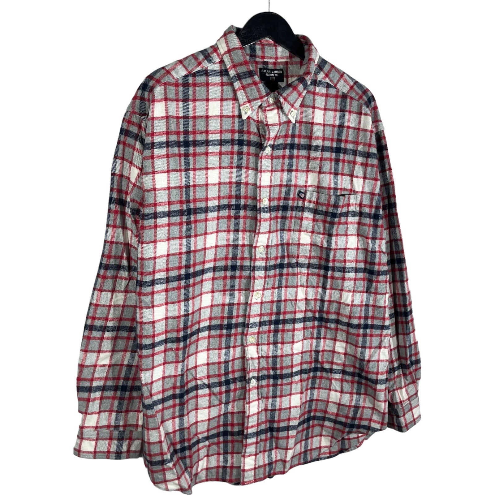 Collection of Ralph Lauren Jeans Co. Plaid Long Sleeve Flannel in a gallery layout