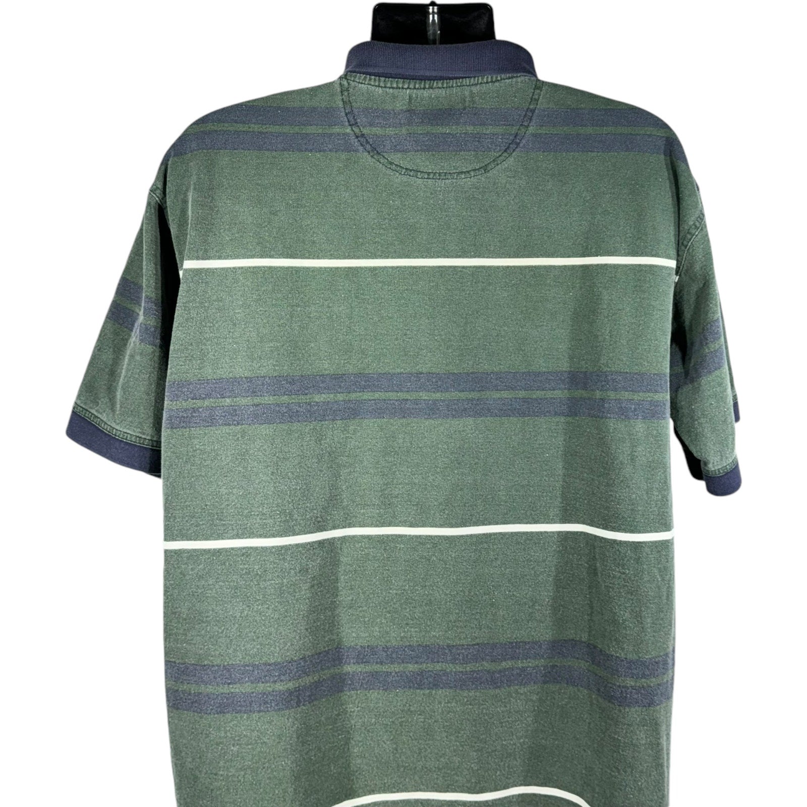 Collection of St. John's Bay Striped Short Sleeve Polo in a gallery layout