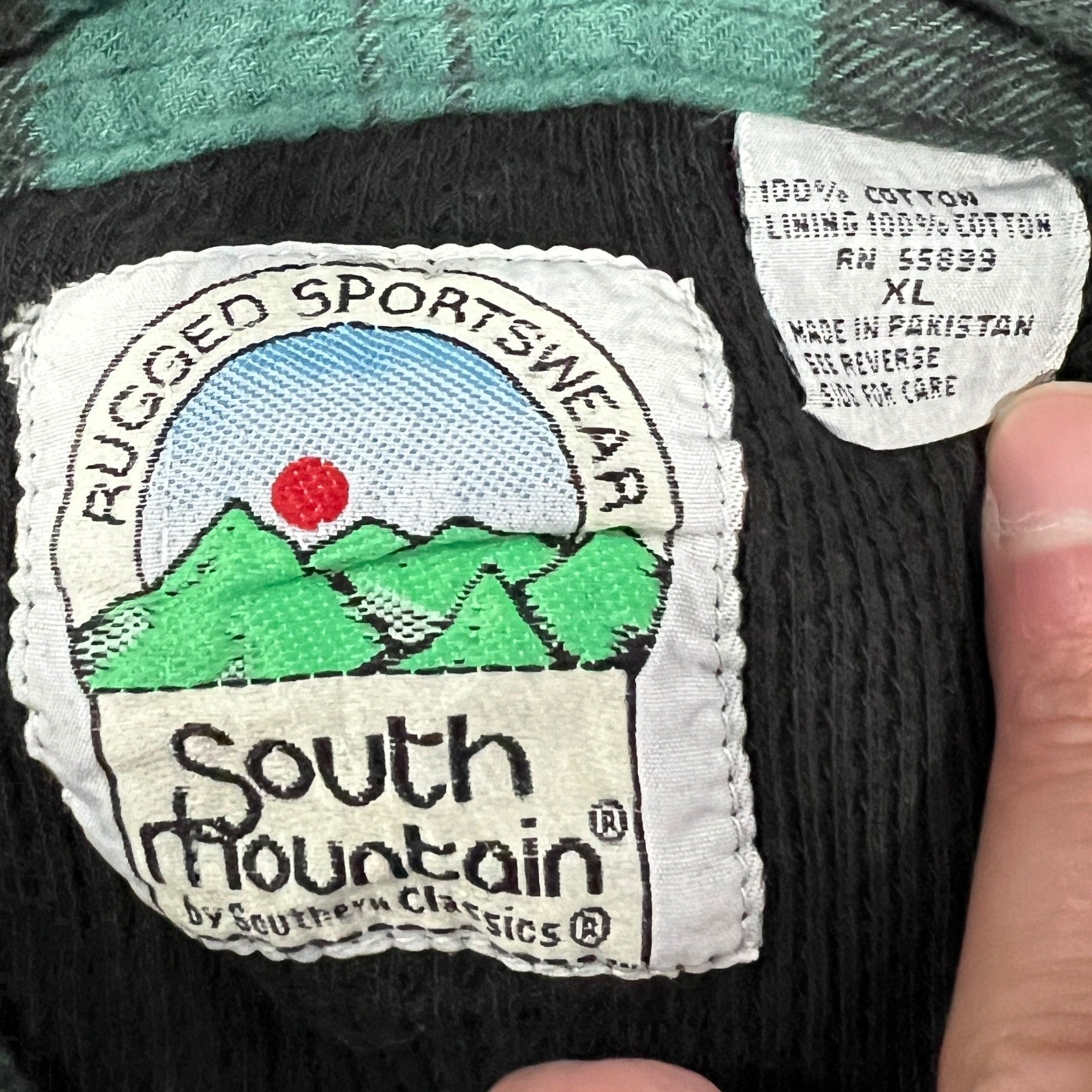 Collection of Vintage South Mountain Plaid Flannel in a gallery layout