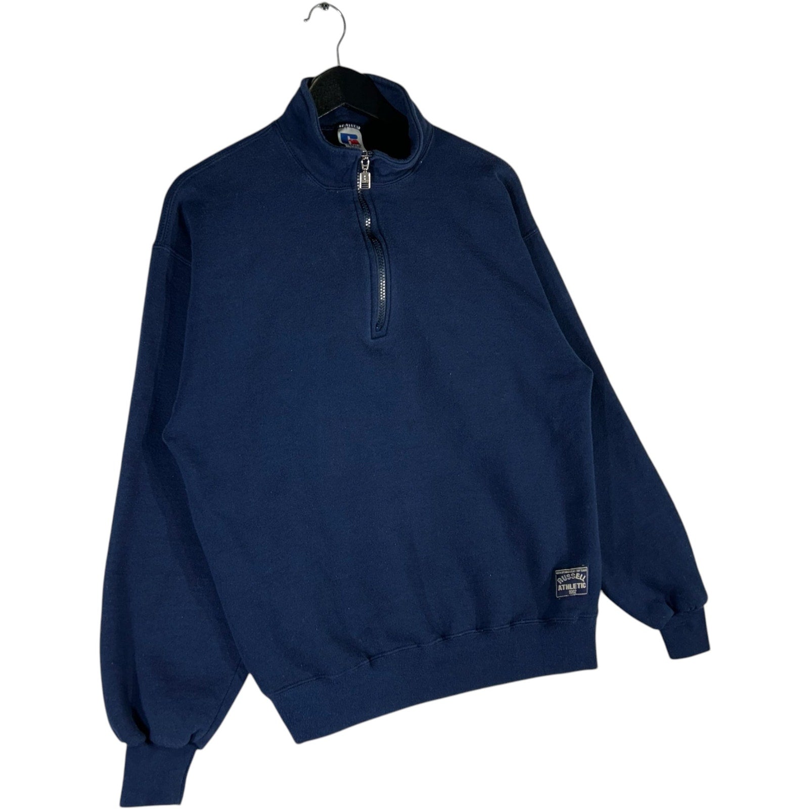 Collection of Vintage Russell Athletic 1/4 Zip Sweatshirt in a gallery layout