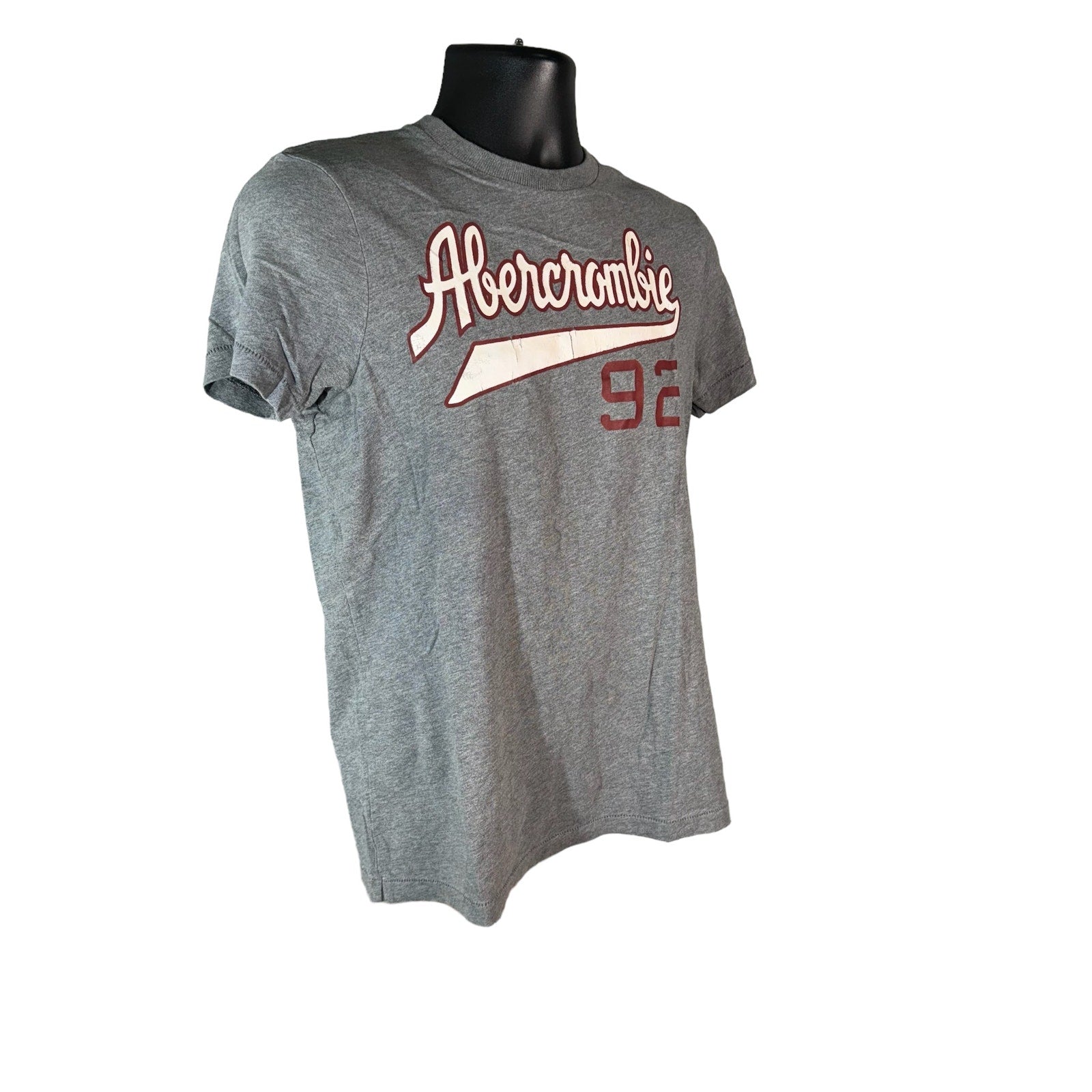 Collection of Abercrombie & Fitch Spellout Muscle Tee in a gallery layout