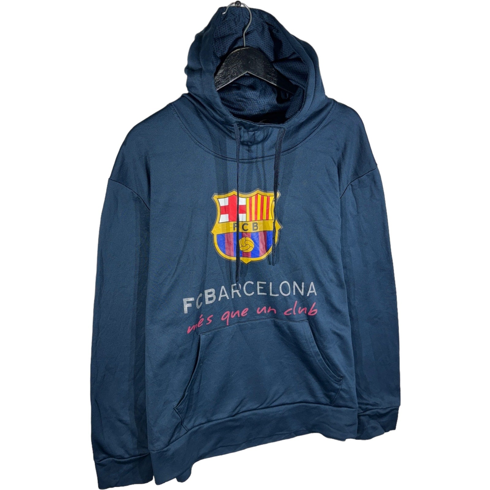 Collection of FC Barcelona Soccer Pullover Hoodie in a gallery layout