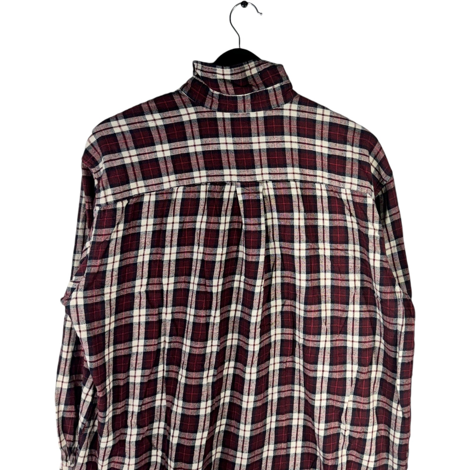 Collection of St. John's Bay Plaid Long Sleeve Button Up in a gallery layout