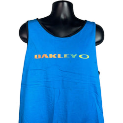 Collection of Oakley Gradient Logo Spellout Tank Top in a gallery layout