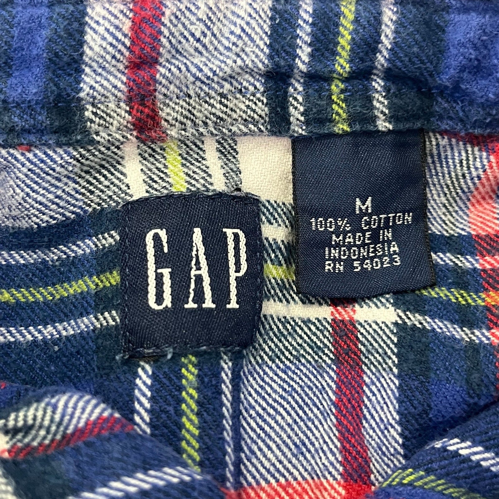 Collection of Womens Gap Flannel Plaid Long Sleeve Flannel in a gallery layout