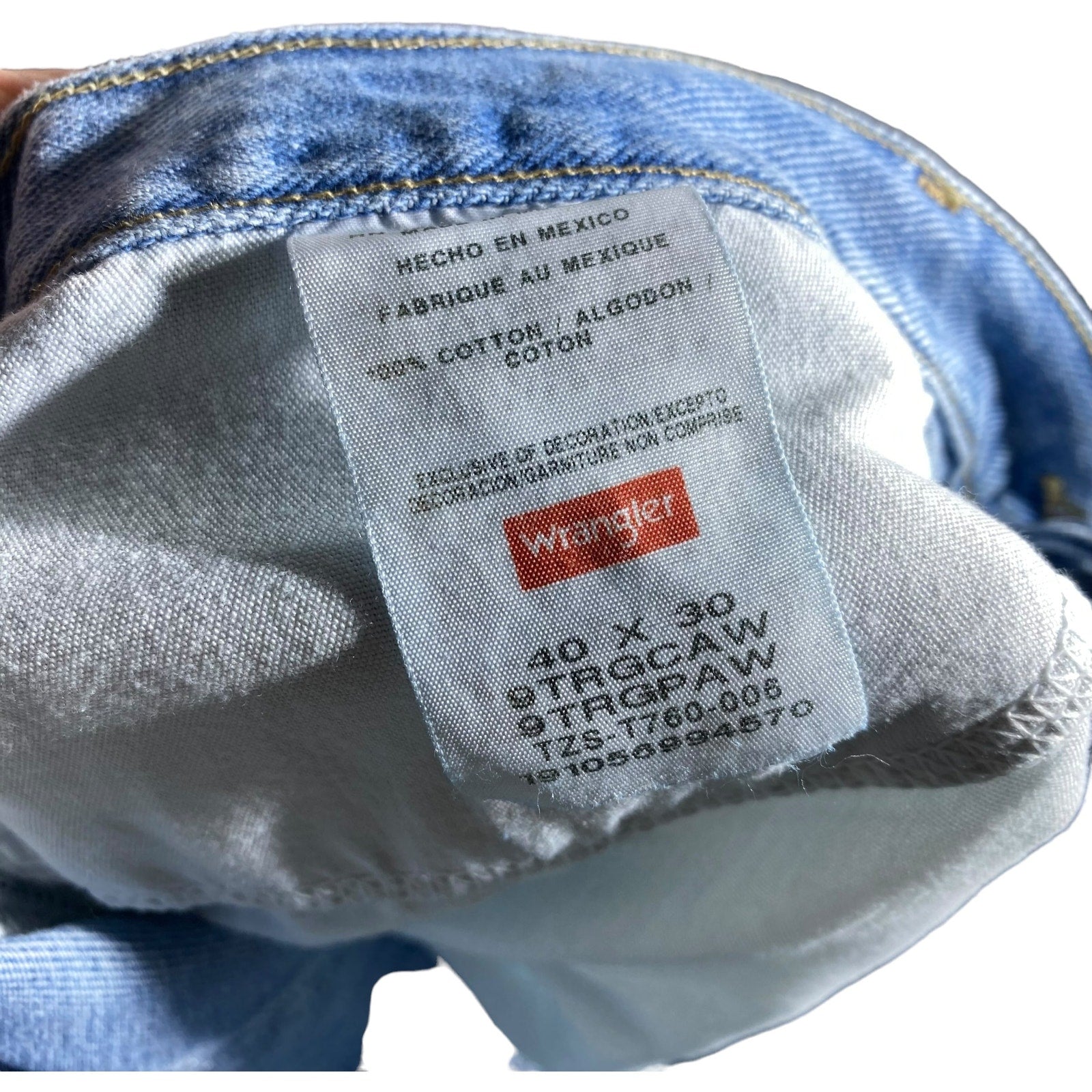 Collection of Wrangler Zip Fly Straight Leg Denim Pants in a gallery layout