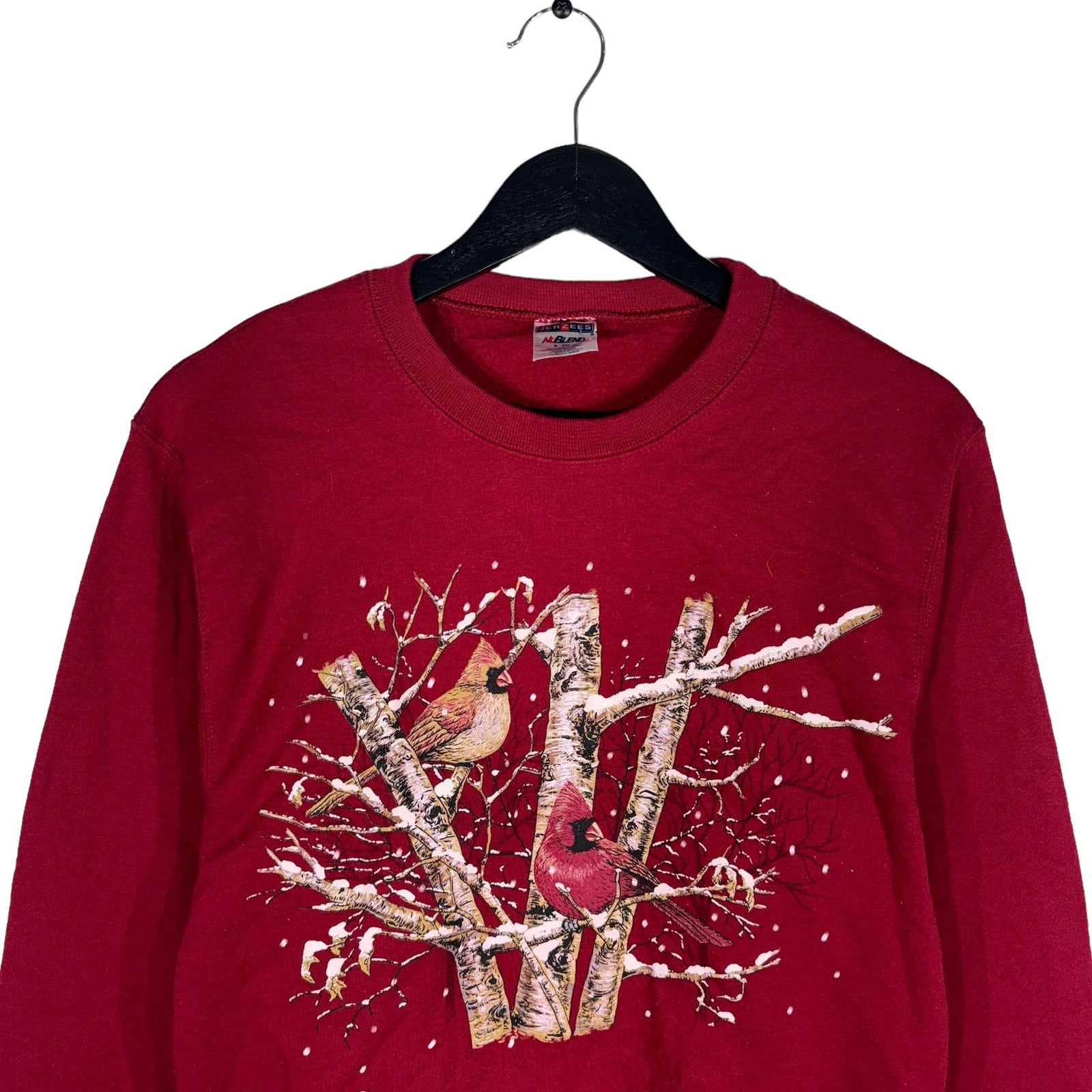 Collection of Winter Cardinals Nature Crewneck in a gallery layout