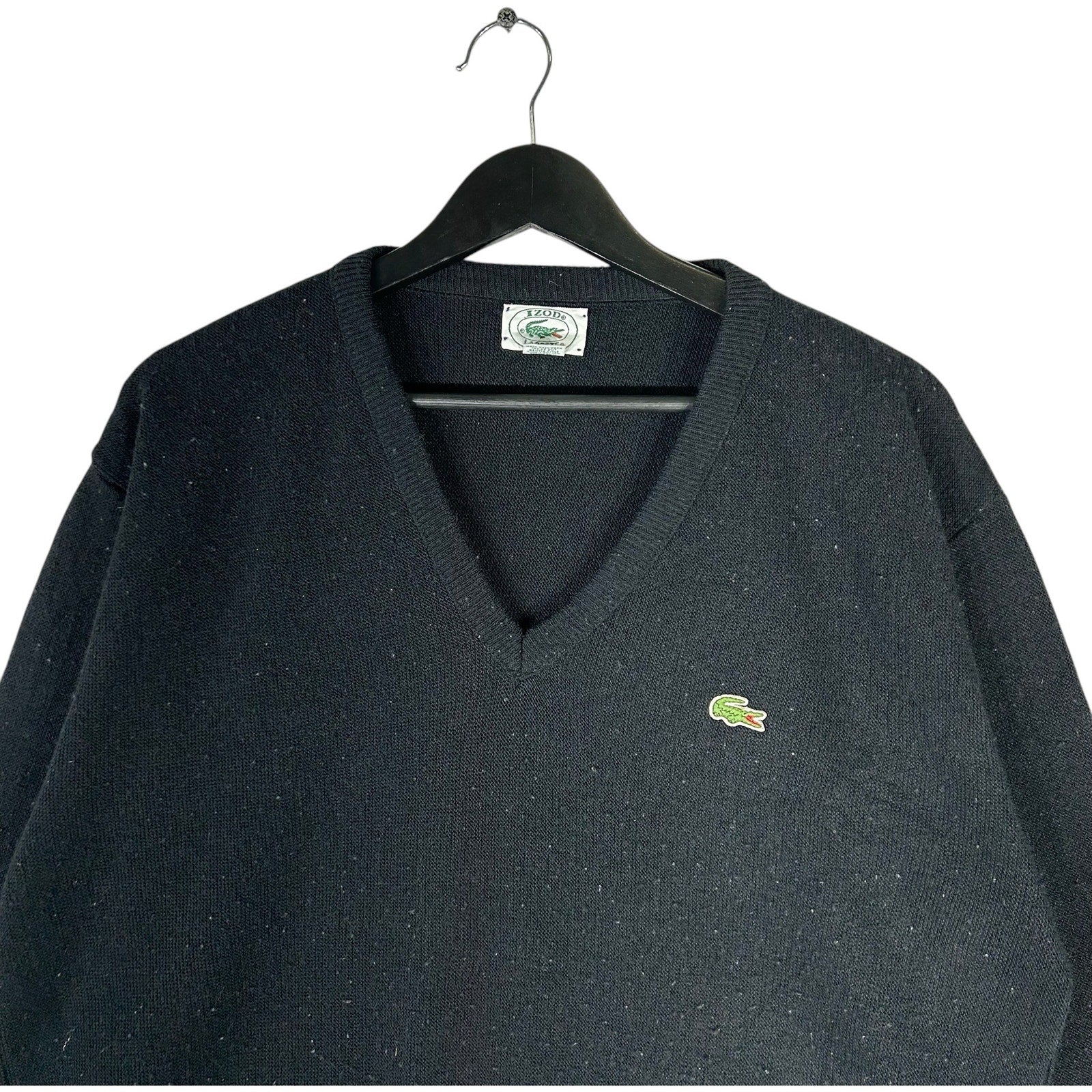 Collection of Vintage IZOD Lacoste V-Neck Crewneck in a gallery layout