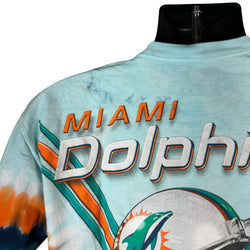 Collection of NFL Miami Dolphins Big Print Tie Dye Tee in a gallery layout