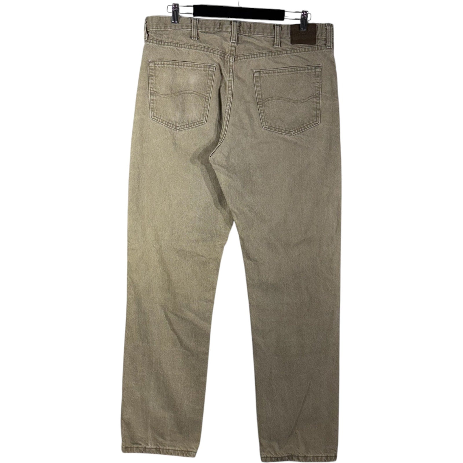 Collection of Lee Denim Straight Leg Jeans 38x33 in a gallery layout