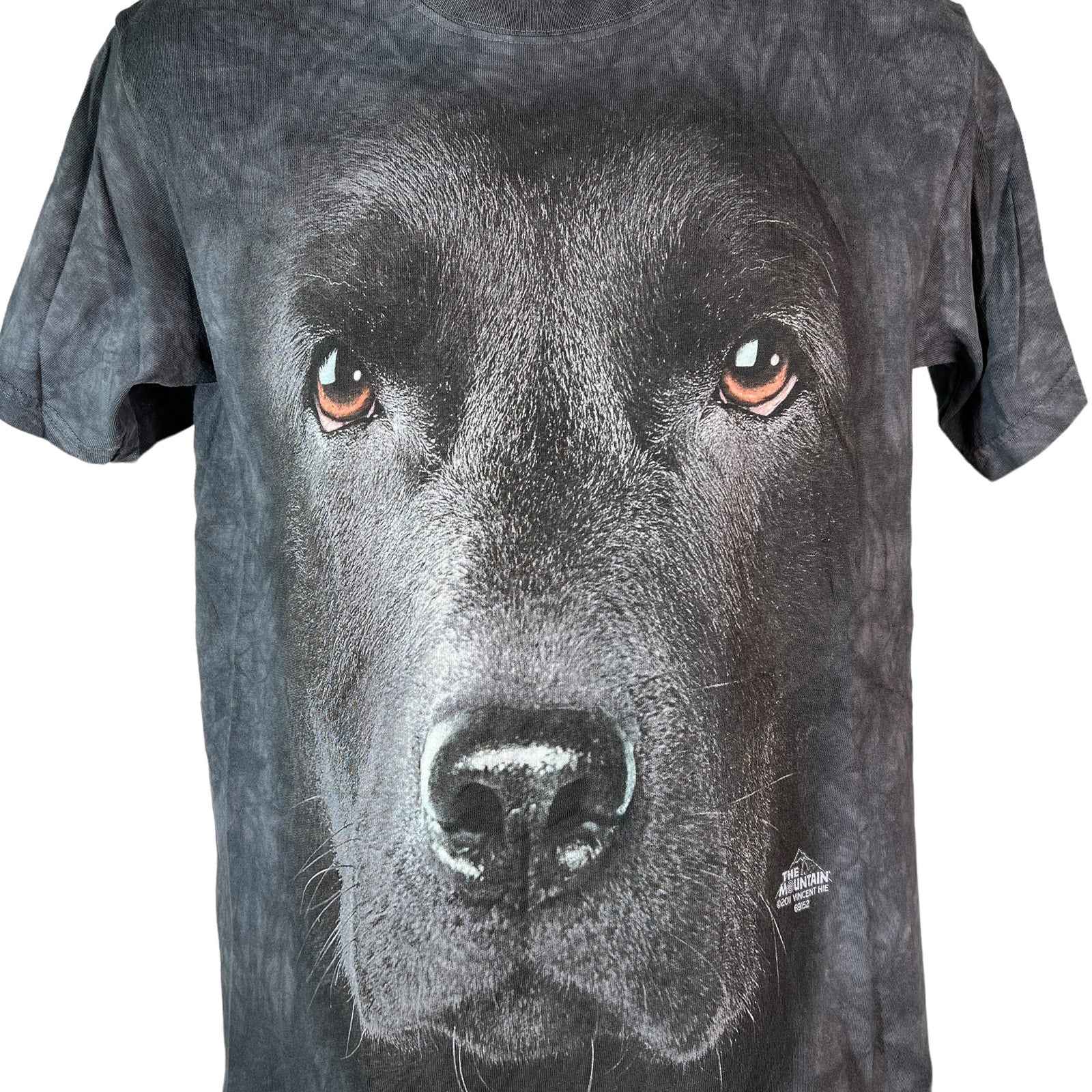 Collection of Delta Apparel Black Dog Tie Dye Tee in a gallery layout