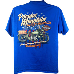 Collection of Vintage Harley Davidson Poconos Mountains Tee in a gallery layout