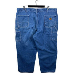 Collection of Carhartt Straight Leg Carpenter Denim Pants 46 x 30 in a gallery layout