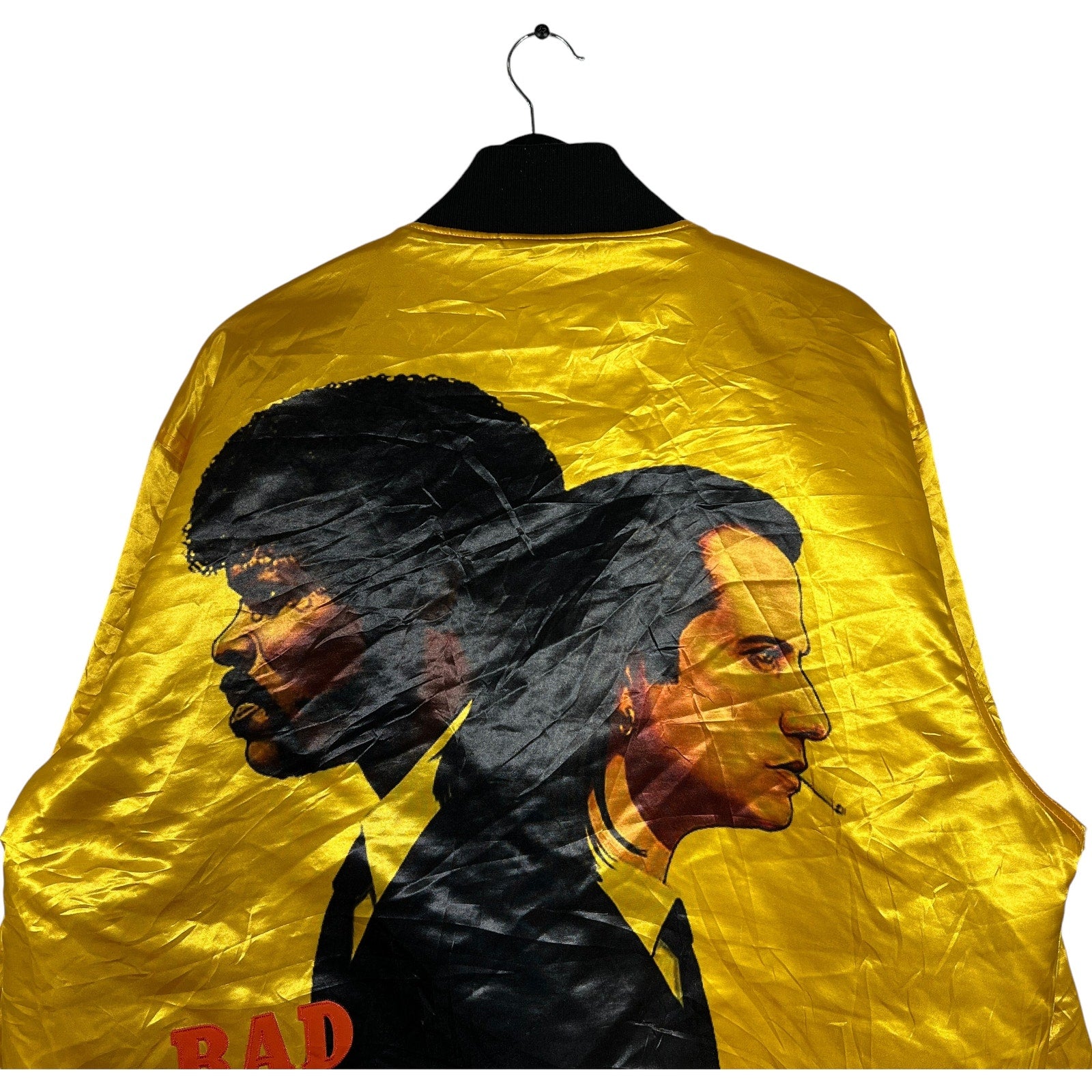 Collection of Pulp Fiction Double Sided Satin Bomber Jacket in a gallery layout