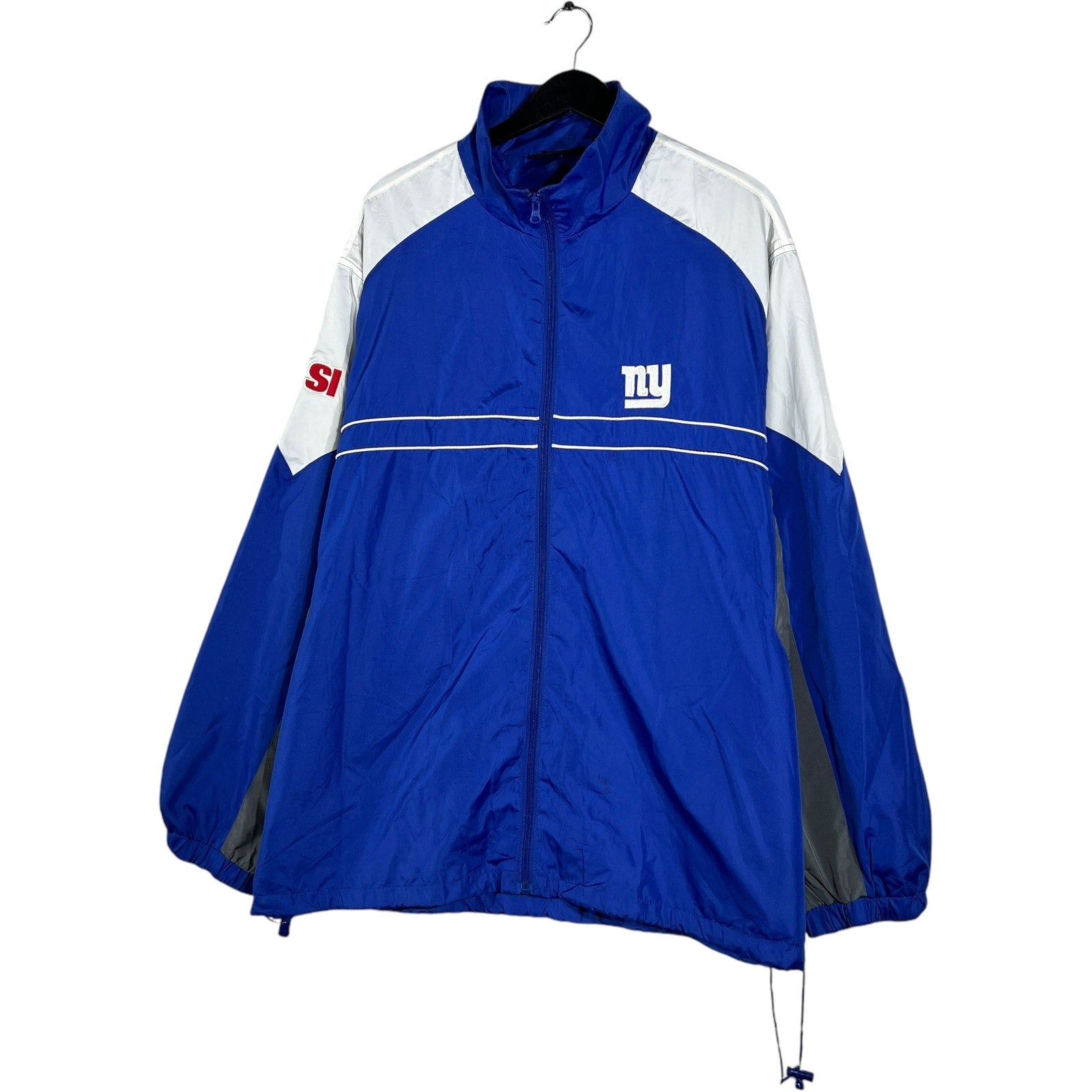 Collection of New York Giants NFL Full Zip Light Jacket in a gallery layout