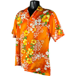 Collection of Floral Hawaiian Short Sleeve Button Up in a gallery layout