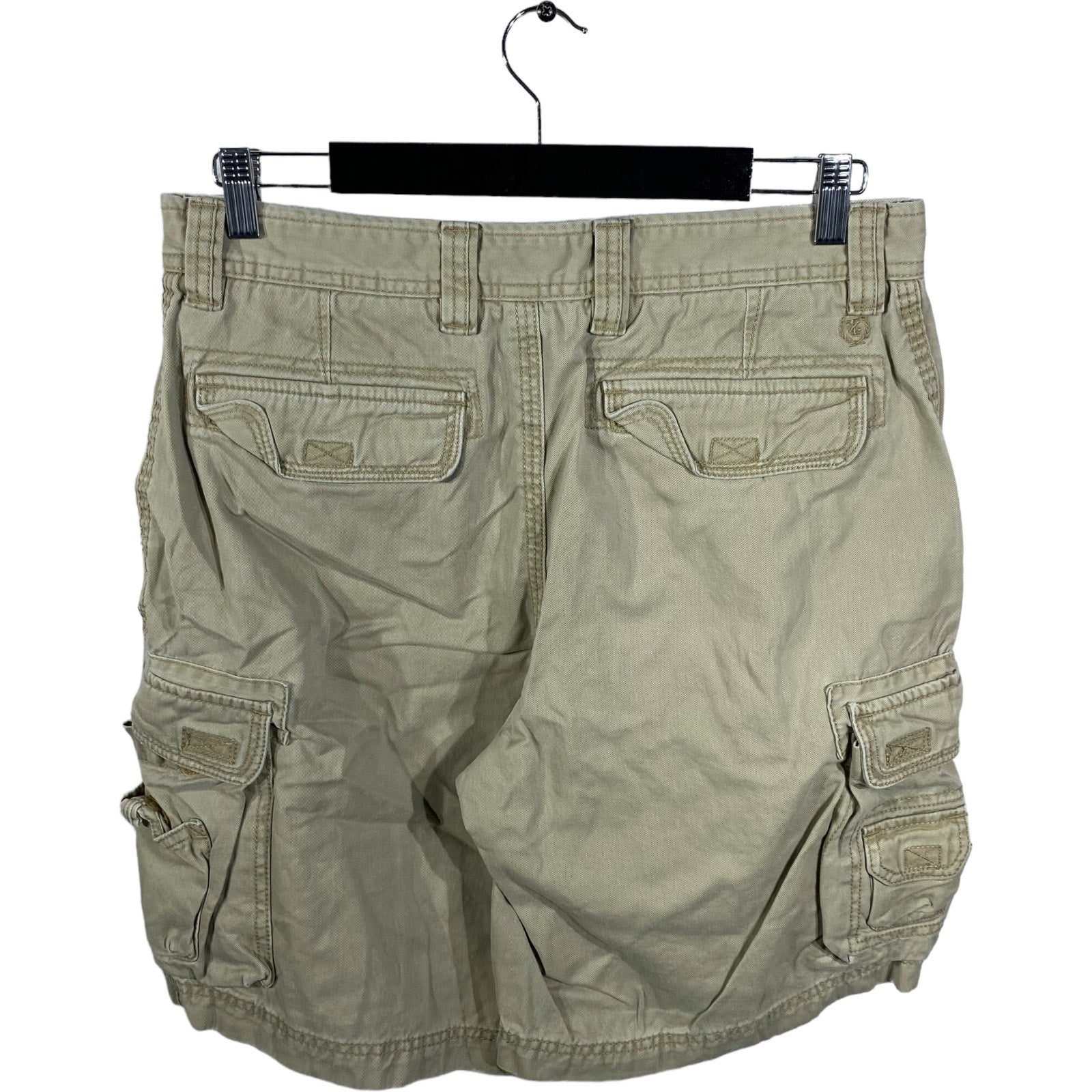 Collection of Zip Fly Cargo Tan Chinos Shorts in a gallery layout