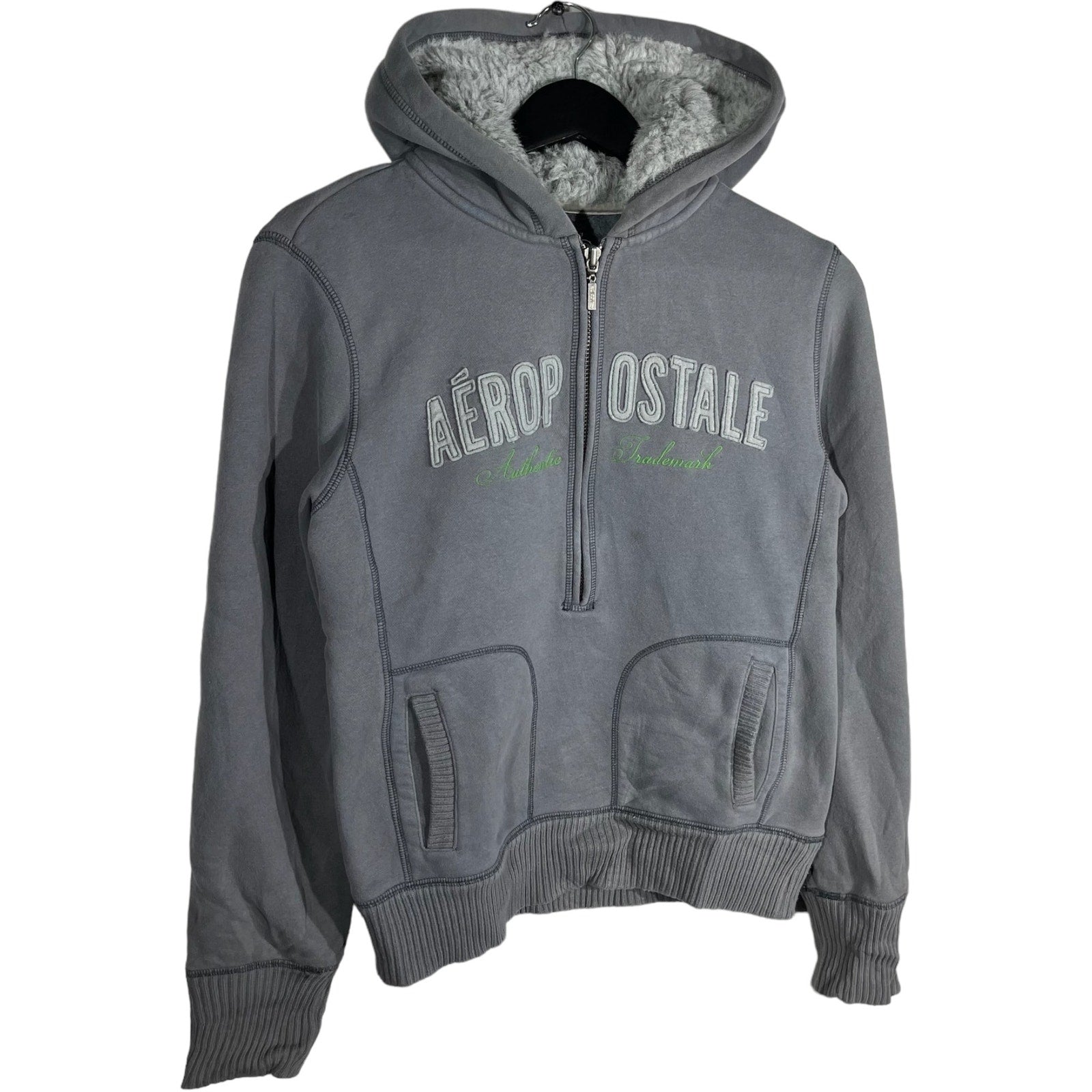 Collection of Women's Aeropostale 1/2 Zip Hoodie in a gallery layout