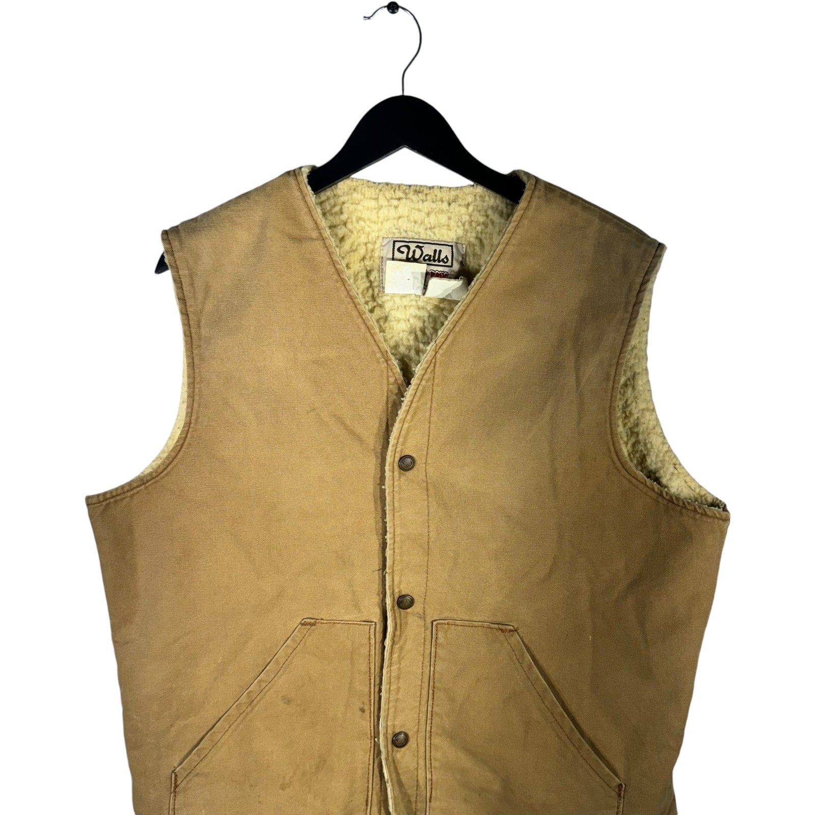 Collection of Vintage Walls Blizzard Pruf Sherpa Lined Workwear Vest in a gallery layout