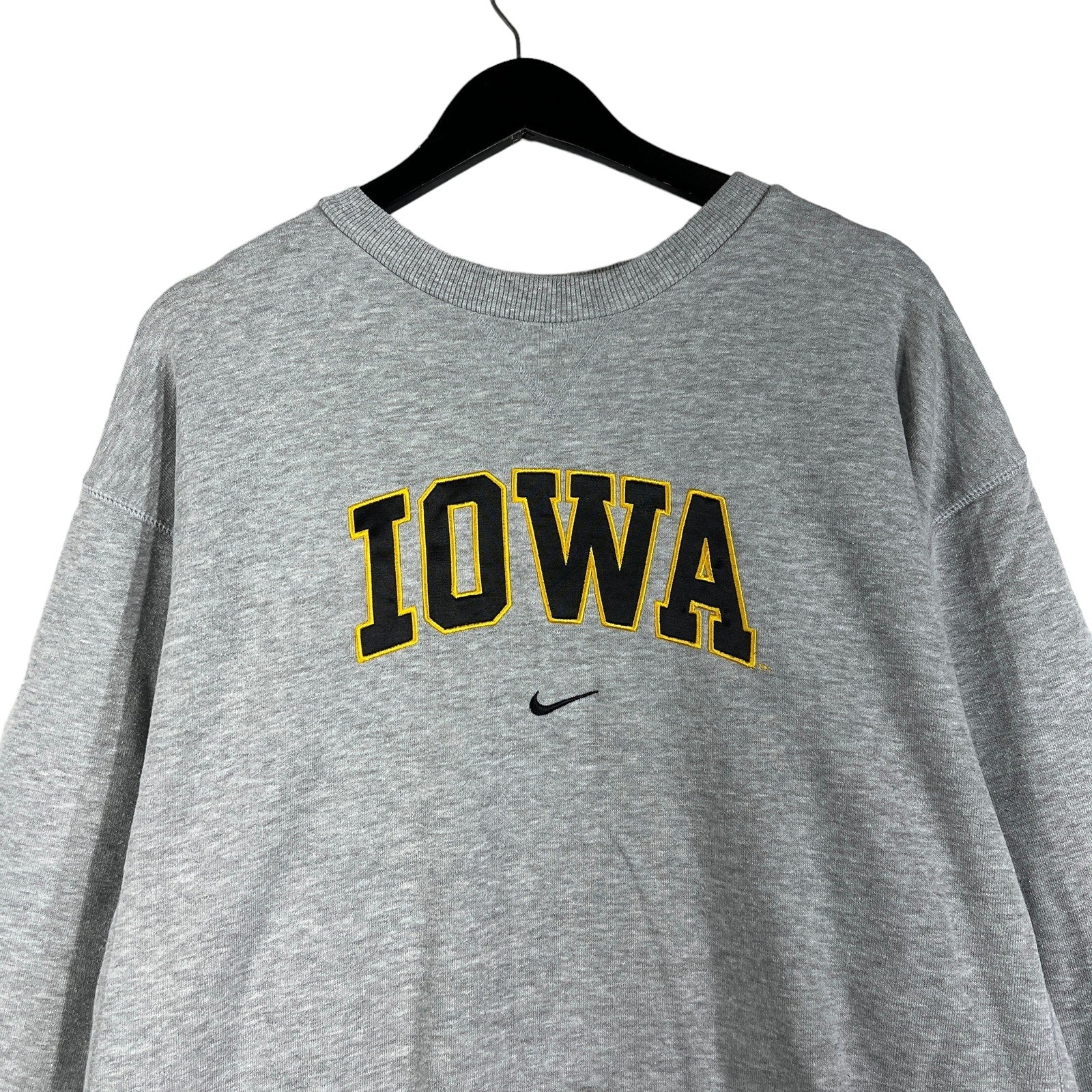 Collection of Vintage Nike University Of Iowa Crewneck in a gallery layout