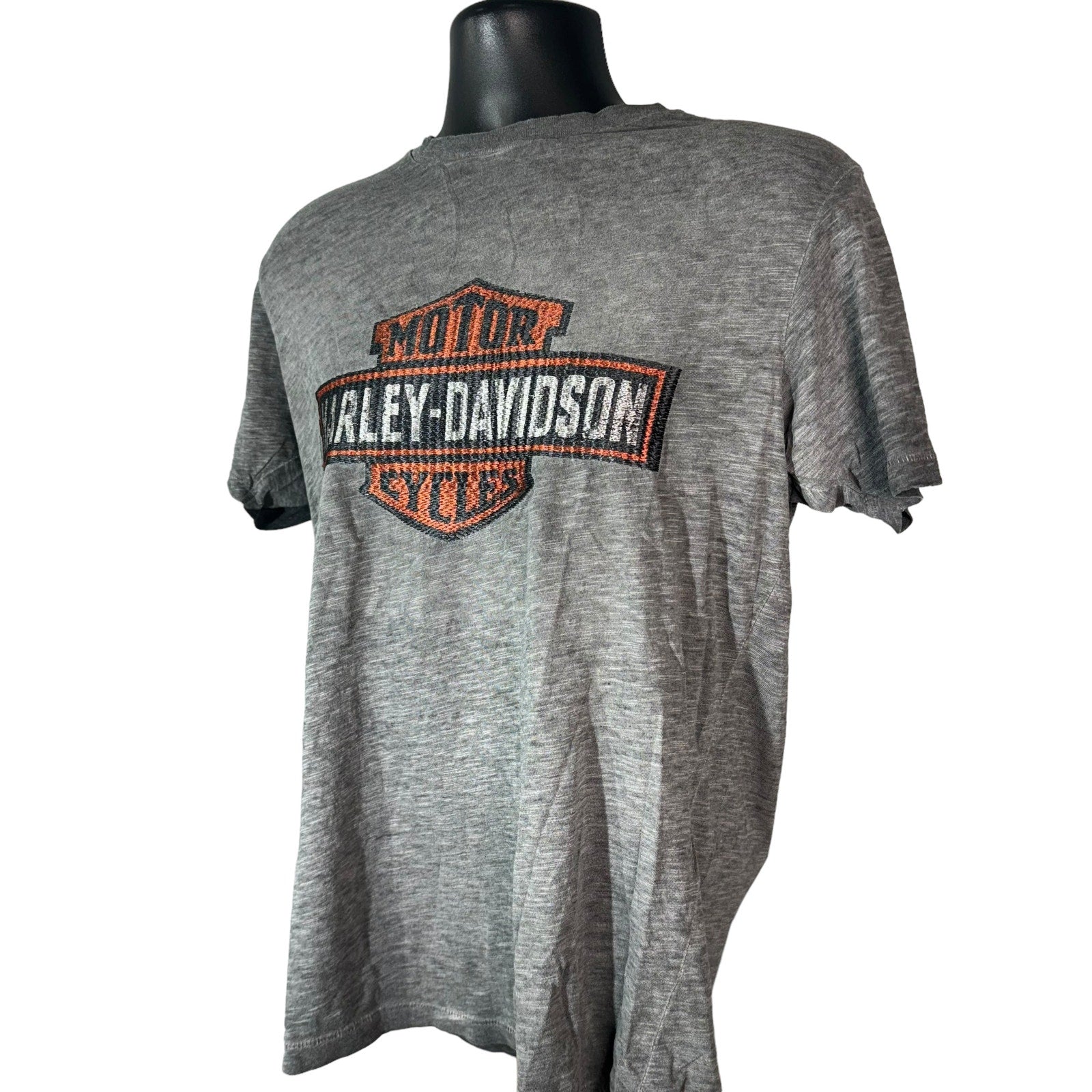 Collection of Harley Davidson Embroidered Logo Tee in a gallery layout