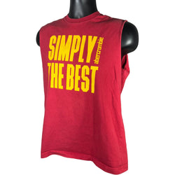 Collection of Abercrombie & Fitch "Simply The Best" Cut Sleeves Tank Top in a gallery layout