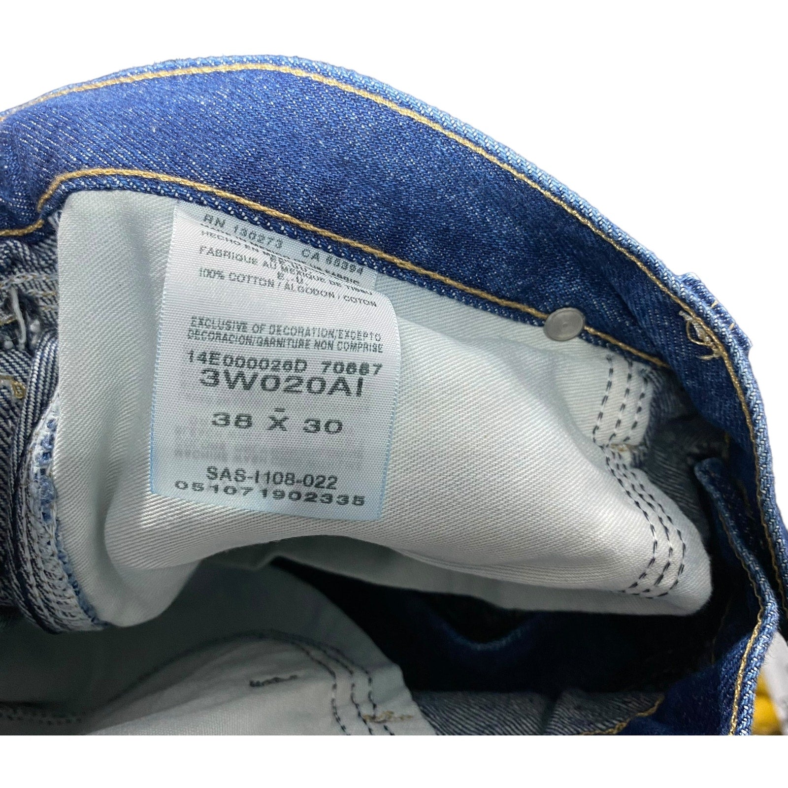 Collection of Wrangler Rigs Workwear Zip Fly Carpenter Straight Leg Denim Pants in a gallery layout