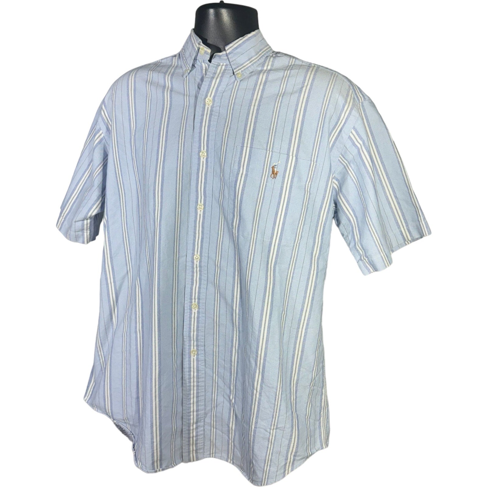 Collection of Polo Short Sleeve Button Up in a gallery layout