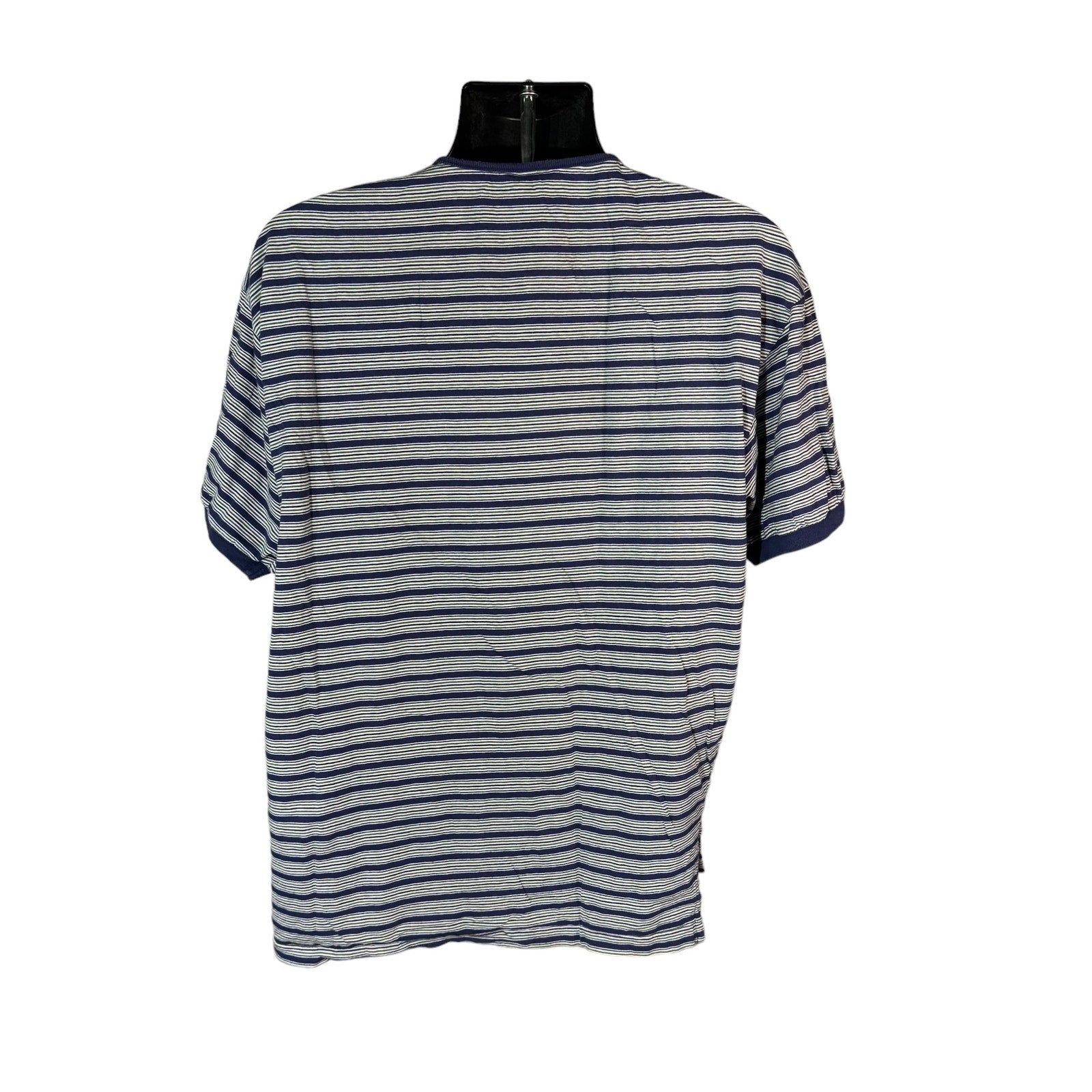 Collection of Gap Striped Henley Tee in a gallery layout