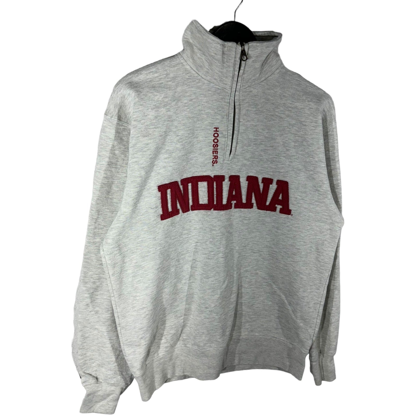 Collection of Jansport University Indiana 1/4 Zip Pullover Sweatshirt in a gallery layout