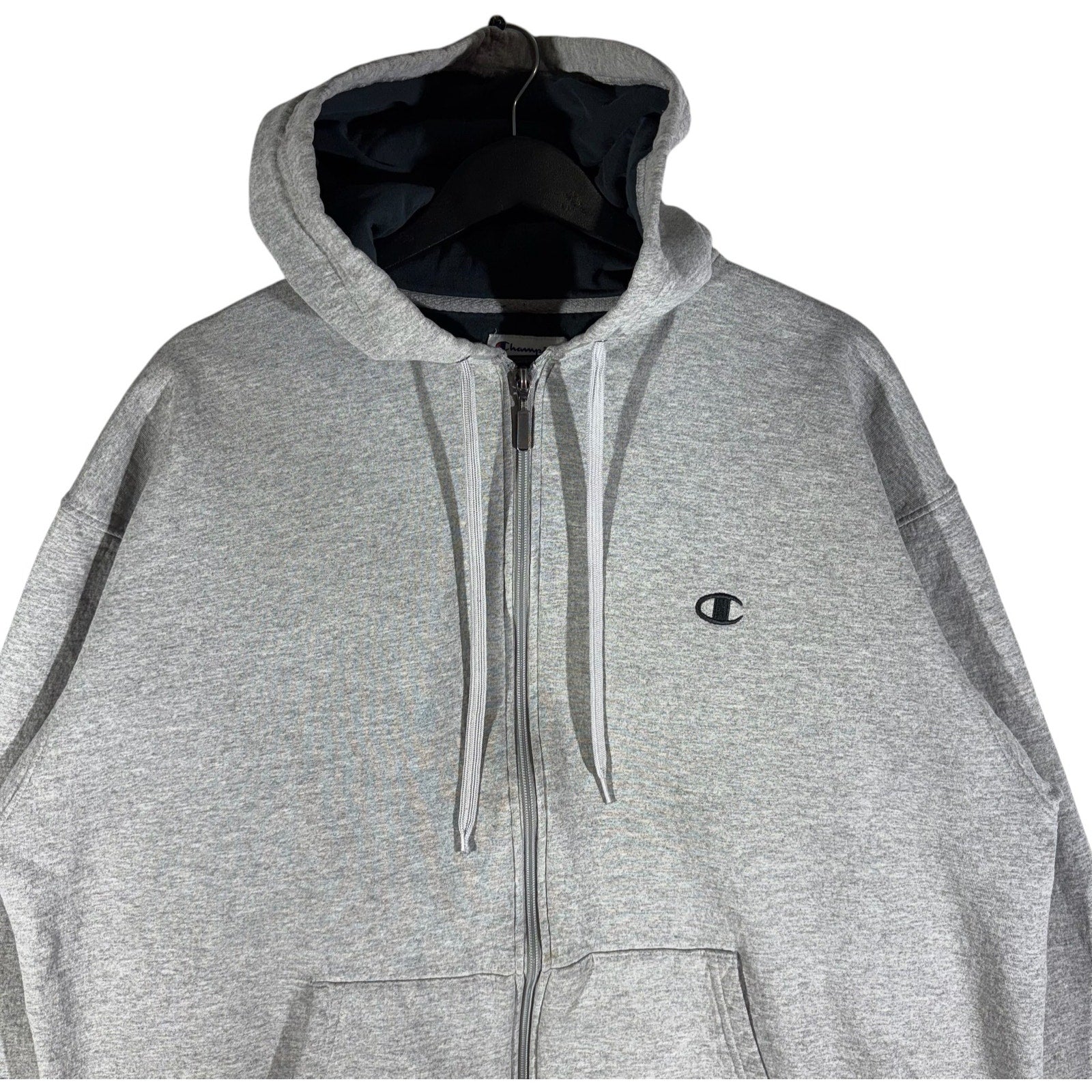 Collection of Champion Mini Logo Full Zip Hoodie in a gallery layout