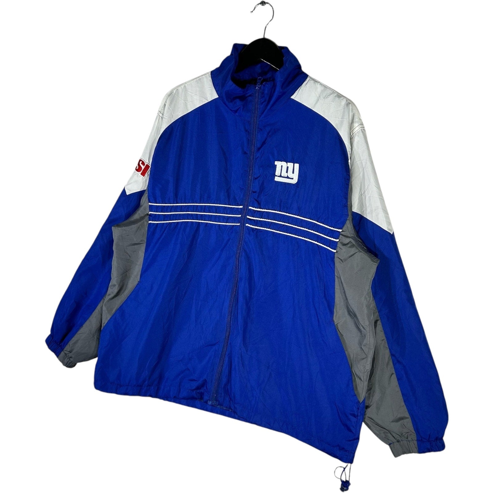 Collection of NFL NY Giants Full Zip-Up Nylon Light Jacket in a gallery layout
