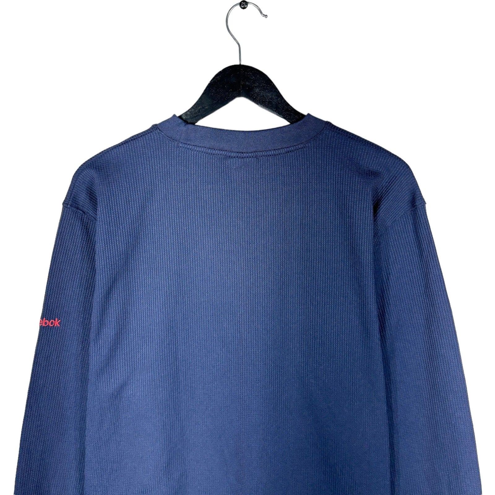 Collection of Reebok NFL NY Giants Center Logo Thermal Crewneck in a gallery layout