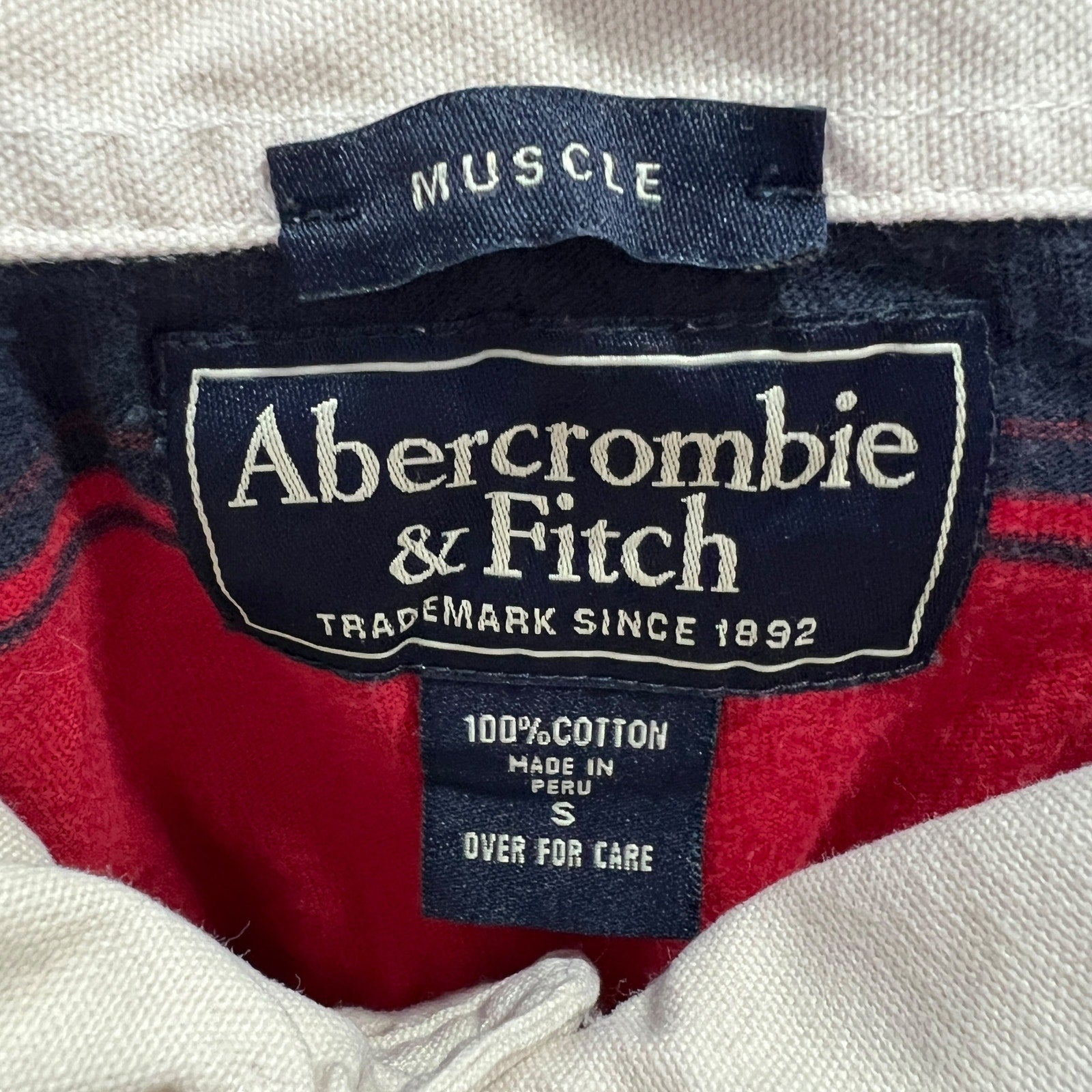 Collection of Abercrombie & Fitch Long Sleeve Rugby in a gallery layout