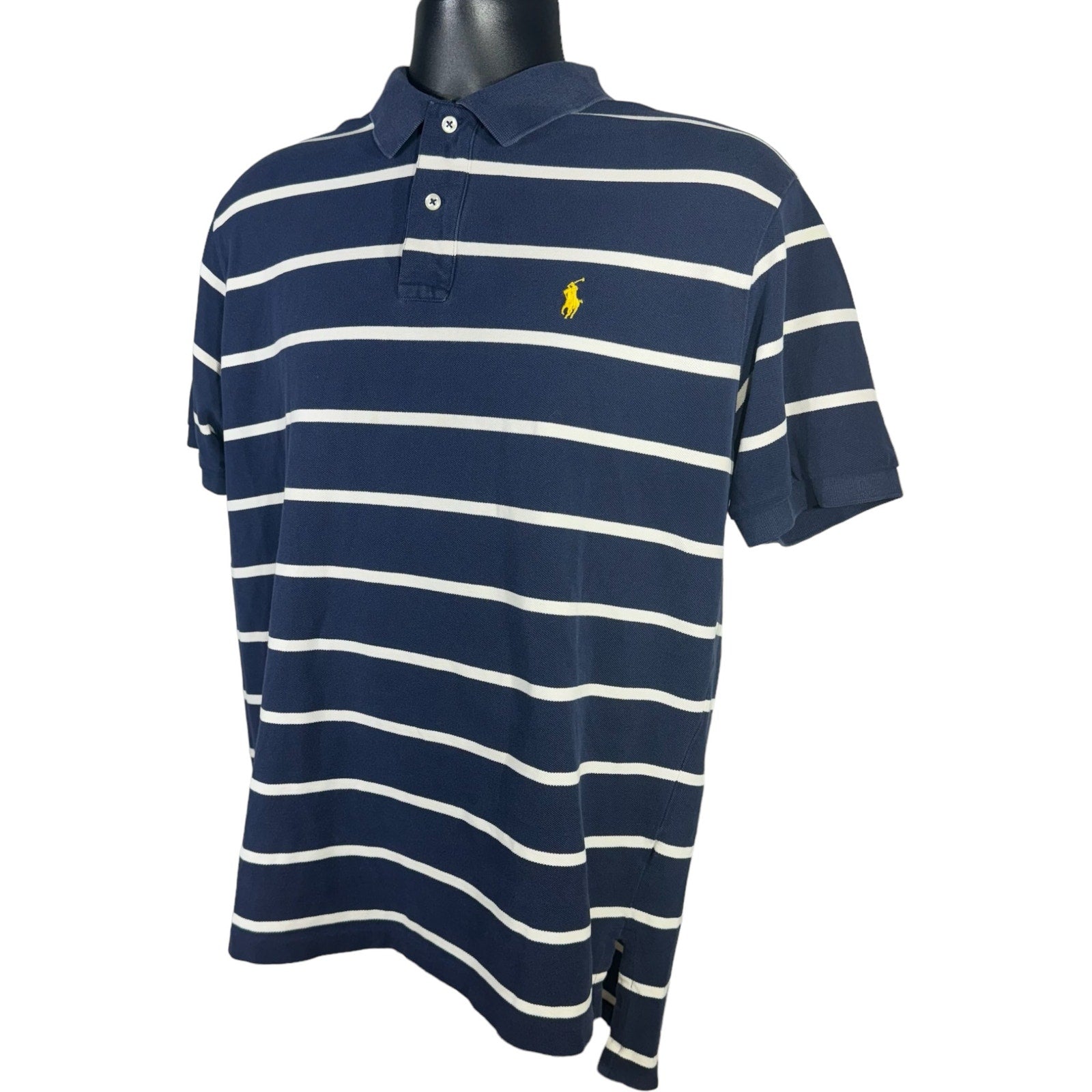 Collection of Polo Ralph Lauren Striped Short Sleeve Polo in a gallery layout