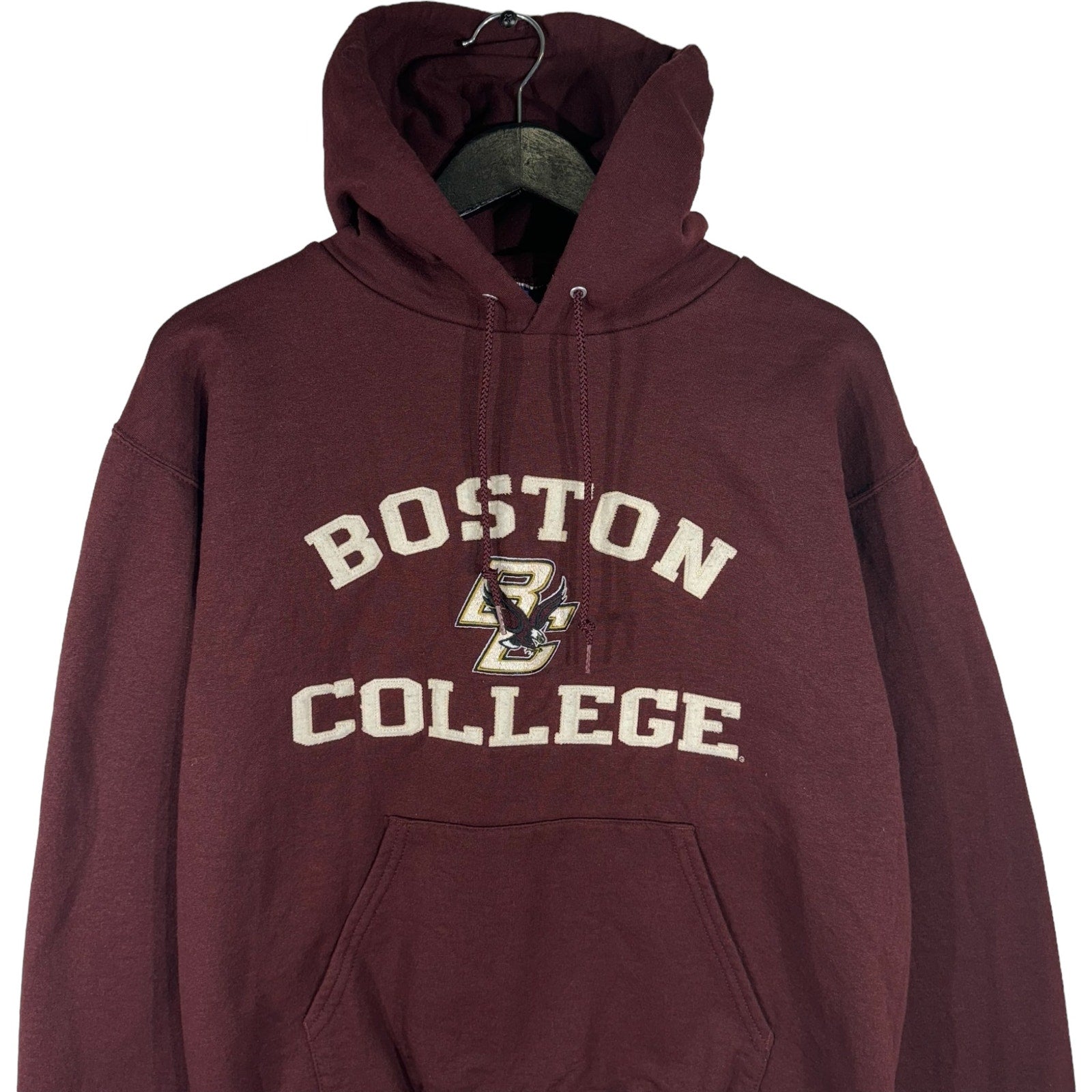 Collection of Boston College Champion Pullover Hoodie in a gallery layout