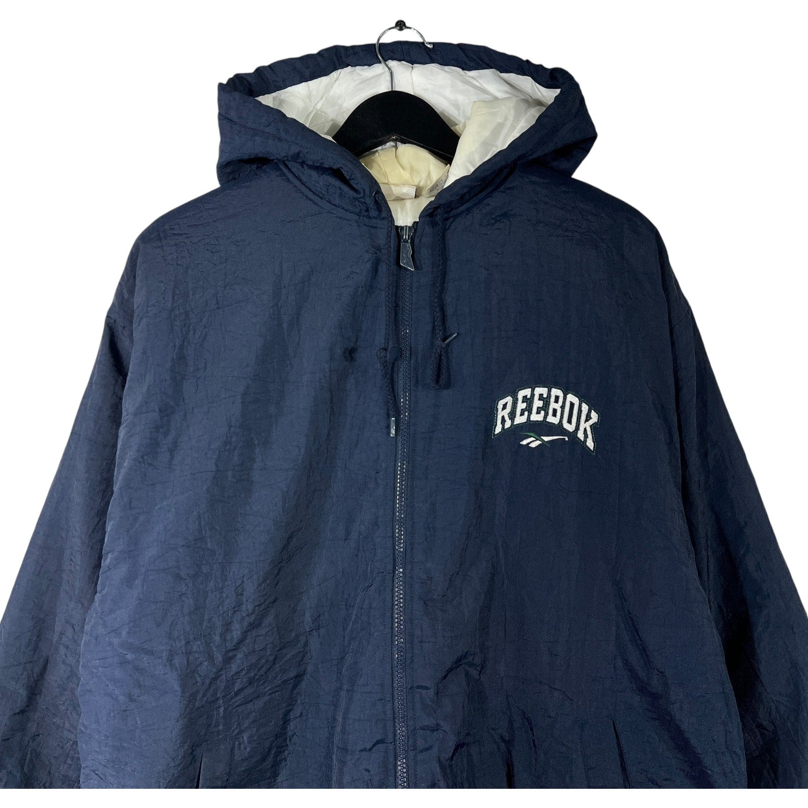 Collection of Reebok Full Zip Hooded Windbreaker in a gallery layout