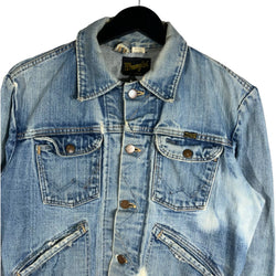 Collection of Vintage Wrangler Button Down Denim Jacket in a gallery layout